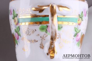 Чайная пара. Фарфор. Завод М. Куриного, до 1917 г.