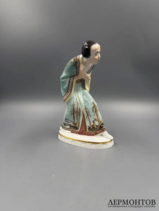 Статуэтка «Японец», № 50 из 50. Фарфор, роспись, Meissen, Петер Странг, Германия