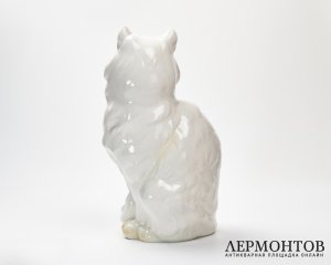 Статуэтка «Белый персидский кот». Фарфор, Hutschenreuther, Германия, 1970-е годы