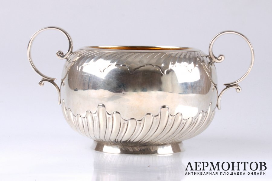 Сахарница JSH. Серебро 925. Англия