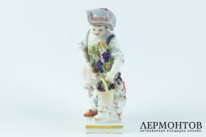 Миниатюра Сборщица винограда. Германия, Мейсенская фарф. ман-ра, 1920-30-е гг. 