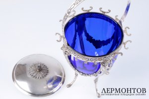 Ваза для конфитюра. СЕРЕБРО 950. ФРАНЦИЯ