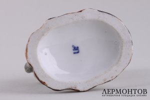Статуэтка Баран. Россия, частный завод А. Попова, 1840-е гг. Фарфор, роспись.