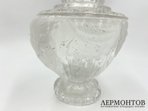 Сахарница слоны. Мальцов, рубеж 19-20 вв. Стекло.