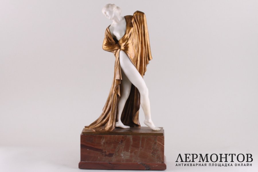 Скульптура Танцовщица в стиле Модерн - Ар Деко. Австрия, Вена, 1908 год.