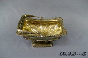 Ваза. Серебро 84 пробы, золочение. Мастер Веннерстрем. Россия, Петербург, 1839 год.