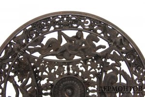 Тарелка Нептун и Наяды. Чугун. Россия, Касли, 1896 год.
