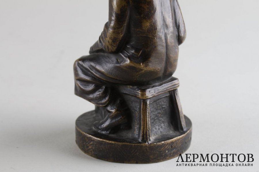 Скульптура Еврей-торговец. Бронза. Австрия, 1916 год. 