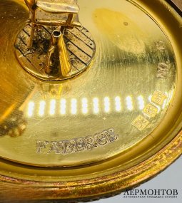Пасхальное яйцо «Режиссёру». Серебро 925 пробы, фарфор, Faberge, Франция