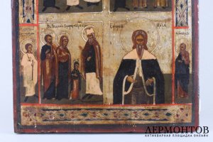 Икона Четырехчастная. Российская империя, конец XIX века.