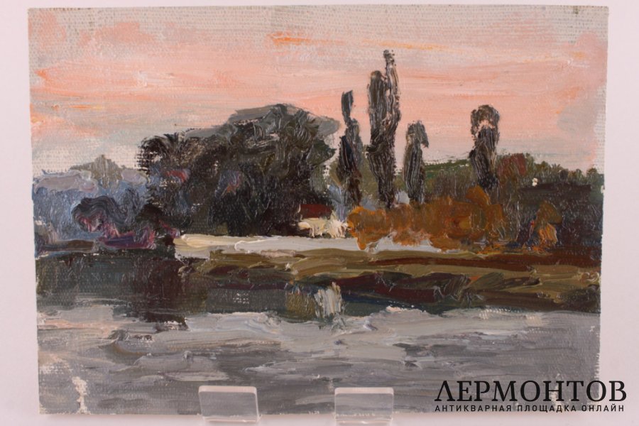 Картина из серии Крымские зарисовки. N3. Чурсин К.Н. Картон, масло. XX в.