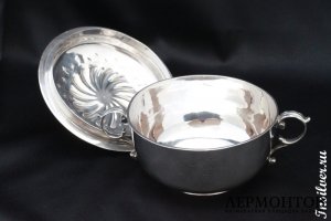 Суповая чашка. Серебро 925. Англия