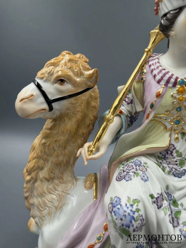 Скульптура «Азия» («Четыре континента»). Фарфор, Meissen, И. И. Кендлер, Германия