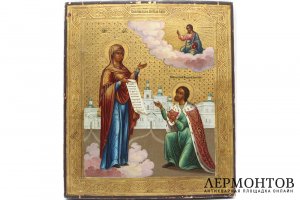 Икона Богоматерь Боголюбская. Российская империя, 1870-90е гг.