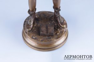 Скульптура Свистун. Франция, Париж, конец 19 в. Бронза. 