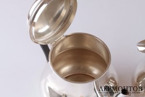 Чайный и кофейный сервиз ESCHWEGE. Серебро 950 пробы. Франция