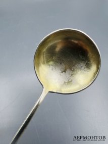 Ложка для мёда. Серебро 84 пробы, эмаль по скани, В. Андреев, Россия, 1880-е годы