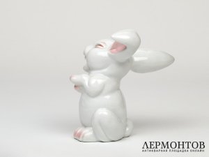 Статуэтка «Заяц». Фарфор, Rosenthal, Германия, 1960 год