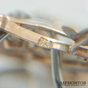 Кулон в стиле модерн с бриллиантами. Золото 56 пробы, Н. Феофилов, Россия, 1908–1917 годы
