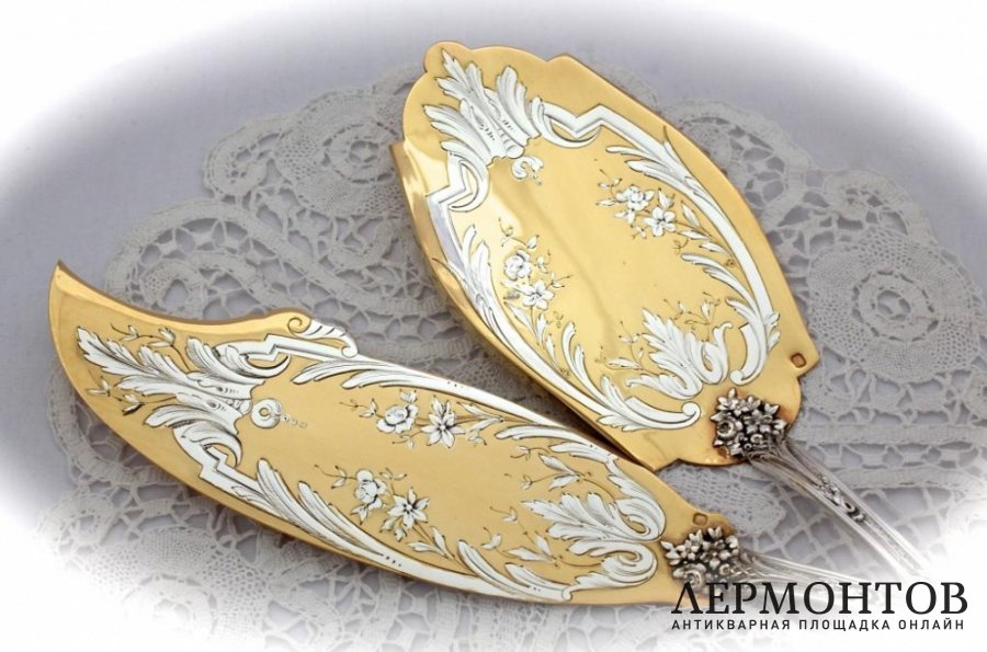 Сервировочный набор Levebre. Серебро 950. Франция