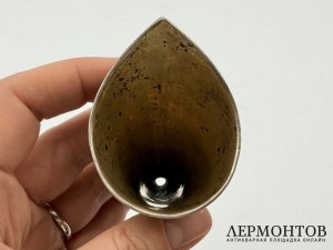 Рожок для кормления ребенка. Россия, 1890 г. Серебро 84 пробы.