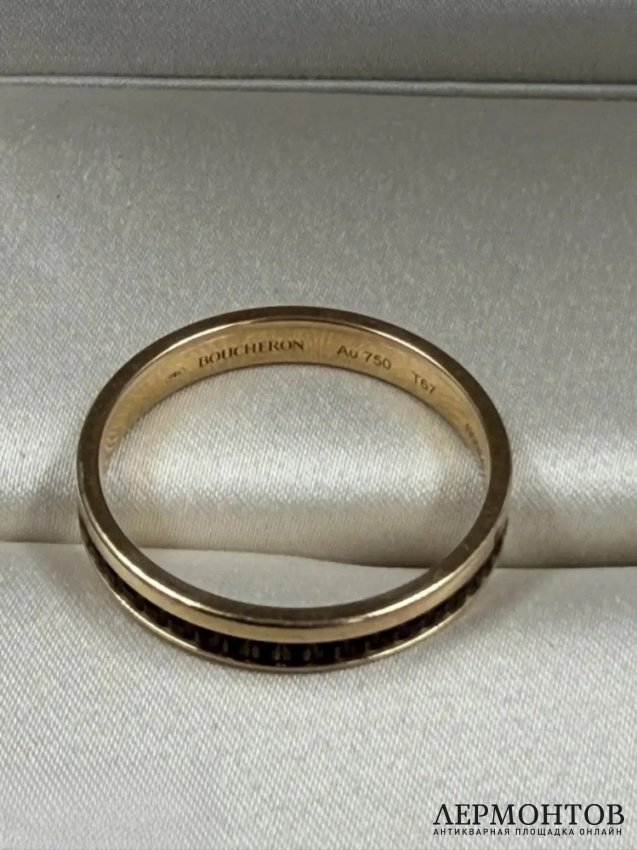 Мужское кольцо «Quatre Classique». Золото 750 пробы, керамика, Boucheron