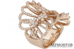 Кольцо David Diamond. Золото 750. 4.00 ct. Австрия
