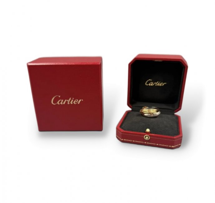 Кольцо «Trinity Constellation» с бриллиантом. Золото 750 пробы трёх цветов, Cartier, Франция