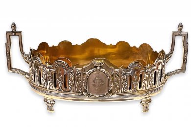 ваза для фруктов. Европа. Серебро 800 пробы