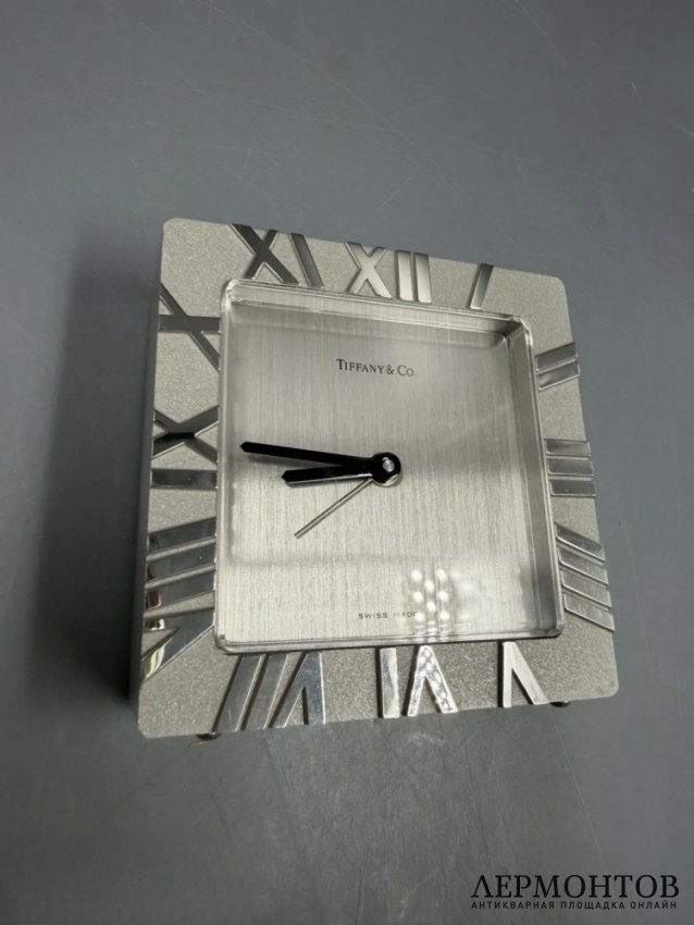 Настольные часы-будильник «Atlas». Латунь, Tiffany & Co., Швейцария
