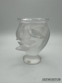 Ваза «Flying Doves». Хрусталь, Lalique, Франция