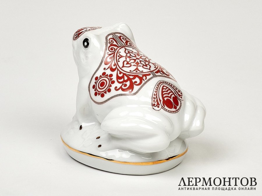 Статуэтка «Лягушка». Фарфор, Mlesna, Шри-Ланка, 1990-е годы