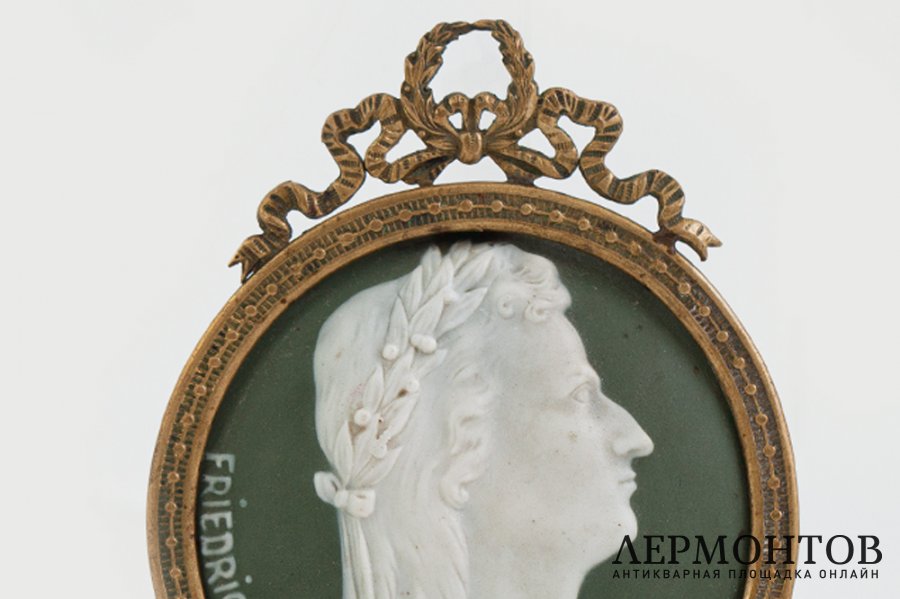 Миниатюра Фридрих Шиллер. Зап. Европа, конец 19 в. Бисквит.