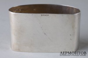 Кольцо для салфетки в стиле модерн. Серебро 950 пробы. Франция, нач. XX в.