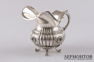 Чайный и кофейный сервиз из серебра 800 пробы. Италия, XX век.