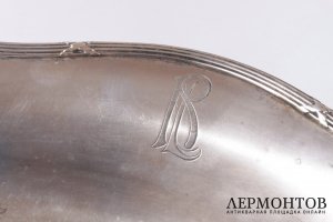 Блюдо, сухарница. Серебро 800 пробы.  Германия
