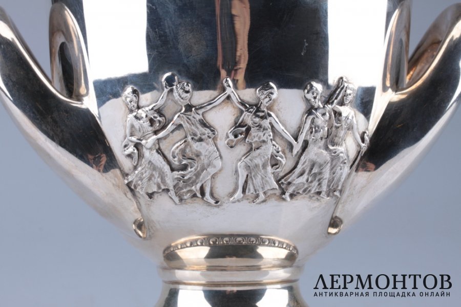 Ведро для льдабутылки. Франция, ювелирная фирма Cartier. 2 половина 20 века. Серебро 950. 