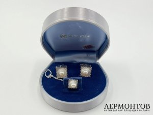 Запонки и булавка для галстука Mitsukoshi