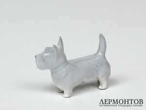 Статуэтка «Скотч-терьер». Фарфор, Pfeffer, Германия, 1934–1942 годы