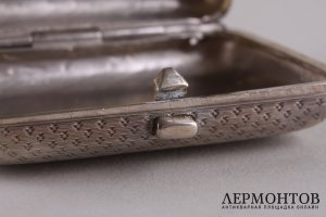 Табакерка. На память. Серебро 84 пробы. Россия, Санкт-Петербург, посл. четв. XIX в.