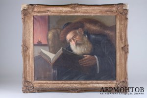Картина Раввин в кресле. Художник К. Шевченко. Холст, масло.