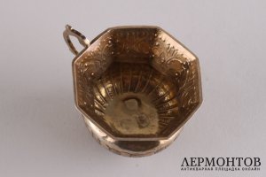 Чарка. Серебряников Григорий Иванов. Серебро, литье, чеканка. Россия, Москва, 1761 г.