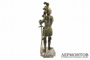 Скульптура Рыцарь Баярд. Франция, G. Omerth, 1920-е гг. Бронза, патинирование.