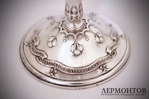 Парные кубки-бокалы. Серебро 950 пробы. Франция, нач. XX в.