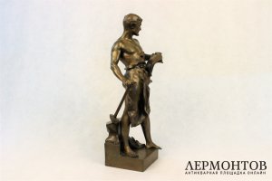 Скульптура. Кузнец. Бронза. Jean-Baptiste Germain. Франция.