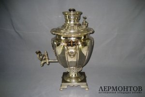 Самовар. Томпак, никелирование. Российская Империя, фабрика В. Д. Салищева.