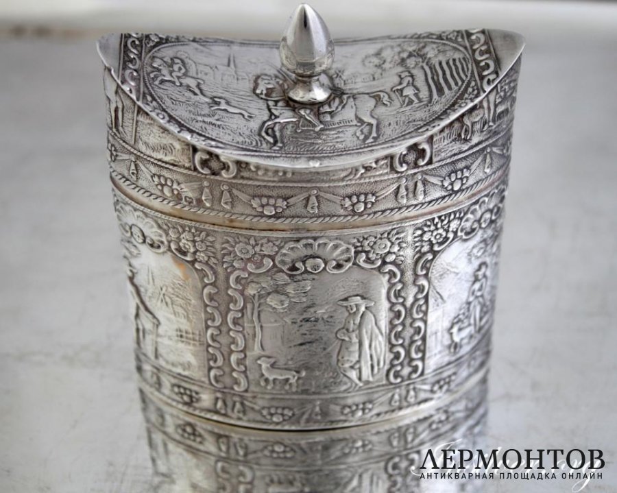 Чайница. Серебро 930. Голландия