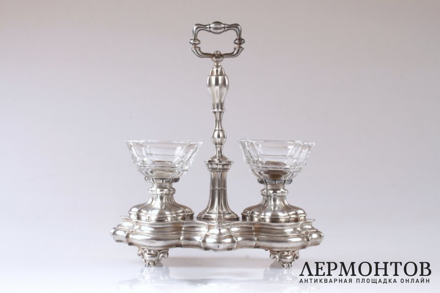 Сервировочный набор Courtois. Серебро 950, хрусталь. 1834-1837 годы. Франция