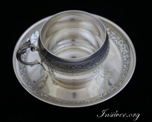 Кофейная пара. Серебро 950. Франция