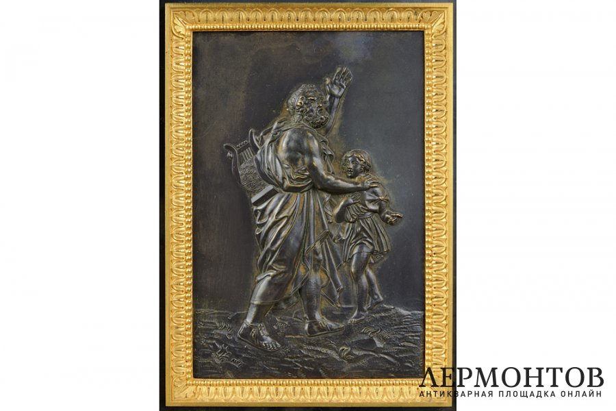 Часы в стиле Ампир. Франция, Париж, кон. 19 в. Бронза.